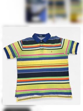 Ralph Lauren Multicolor Striped Polo Shirt - Yellow, Blue, Green